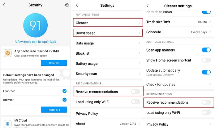 How to remove system level ads in Xiaomi or MI phones 4 How to remove system level ads in Xiaomi or MI phones Remove ads in Xiaomi phones